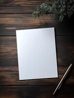 Premium Blank Flyer Mockup for Modern Design Applications photo