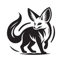 fennec fox art image vector