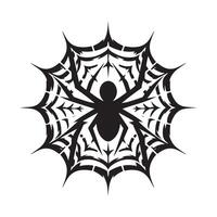 spider web silhouette art vector