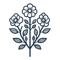 Minimalist Of Flogoral Icon Set with Clean Style vector