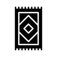 Ready to use glyph style icon of floor rug vector