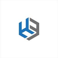 HF monogram Initial Logo Design Template . HF elegant and Professional icon design vector