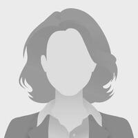 Faceless avatar defoult photo placeholder of businesswoman in grayscale illustration, depicting corporate identity and anonymity. Ideal for professional profiles and online use vector