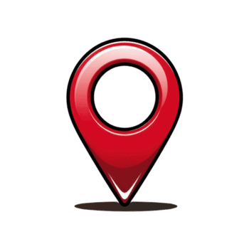 en 3d röd Karta pekare stift ikon märken en företag plats med en klar tecken, röd Karta pekare png