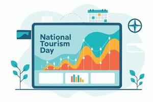 national tourism day data concept vector