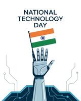 National Technology Day India Robotics and Innovation Concept vector