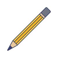 Mechanical Pencil Icon Illustration in Flat Style .Ideal for construction, engineering, and industrial design projects vector
