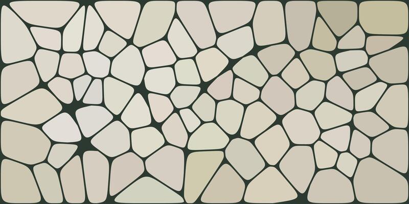 Abstract pattern of irregular beige shapes outlined by dark lines, resembling a mosaic, stone wall, or organic cellular structure.