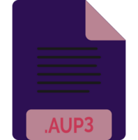 Aup3 File Icon Minimal png