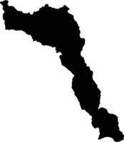 Laranjal do Jari Brazil silhouette map vector
