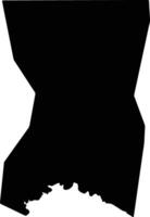 Lombo Bouenguidi Gabon silhouette map vector