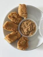 Batagor Mini, Homemade Batagor with Nut Sauce photo