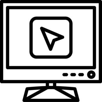 Navigation arrow for smart tv menus vector