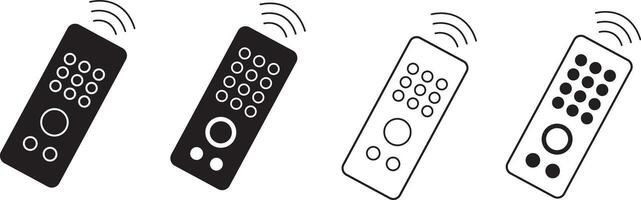 remote control icon. television icon sign .Remote icon in thin outlined.illustration on white , glyph style, vector