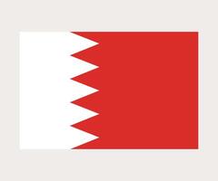 Bahrain Flag Design Editable Flat Style for Web Print and International Use vector
