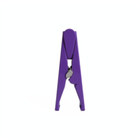 Purple Clothespin Clip for Hanging Clothes on Transparent Background with Clipping Path png