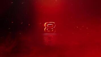 Countdown Animation from 10 to 0, 2D Animation, Motion Graphics, Timer Animation, Countdown Intro, Digital Countdown, 4K Resolution video