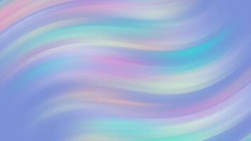 Dreamy wave liquid gradient color changing pastel futuristic holographic background animation video