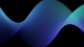 Modern gradient grainy noise wave animation on black background, retro futuristic holographic motion graphics video
