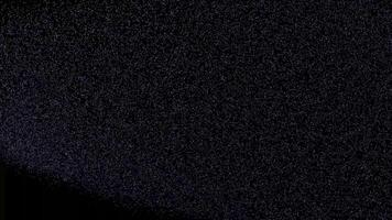 Futuristic noise particle wave glitch black background animation video