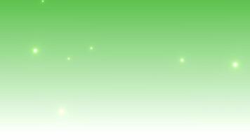 Light green gradient falling sparkling light particles, calm ambient spring background animation video
