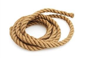Cowboy Lasso Rope Isolated on a Clean White Background photo