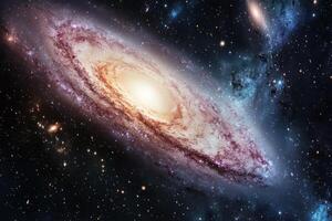 the spiral galaxies set against the vast interstellar backdrop photo