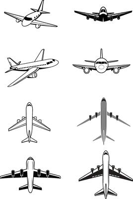 Skybound Shadows The Art of Airplane Silhouettes