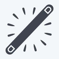 Icon Neon. related to Light symbol. glyph style. design editable vector