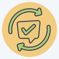 Icon Comments. related to Speech symbol. color mate style. design editable vector