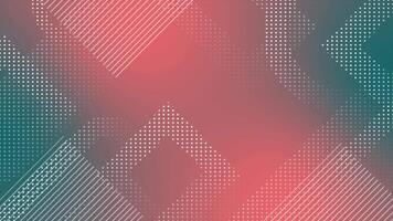 dual tone multiple circular dots moving with parallel lines halftone design loop able geometrical background video