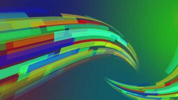 colorful multiple rectangular shapes moving modern geometrical background video