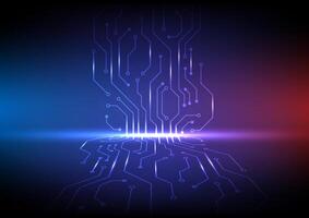 Future Circuit Board Digital Network. Design for futuristic circuit board background with data connections vector