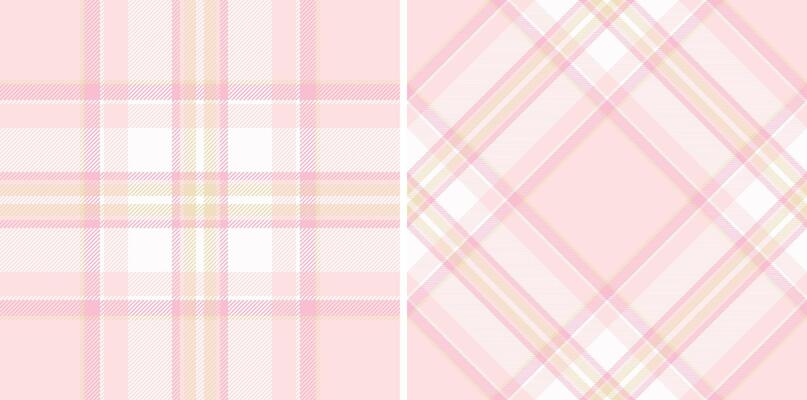 Soft pink plaid textures. Elegant seamless checkered patterns, perfect for fabrics, backgrounds, digital design. Use for spring, baby items, more