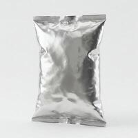 A mock bag of chips isolated on white photo