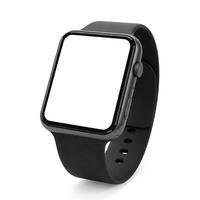 A smart watch with a plain white screen isolated on white photo