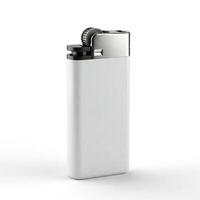 A mock white lighter isolated on white photo