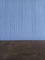 The surface has a blue wood pattern that imitates nature. photo