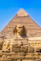 The Sphinx and Pyramid, Cairo, Egypt photo
