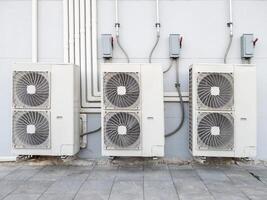 The compressor unit of the air conditioning system. photo