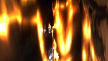 Animation Of Fire Background With Flames video