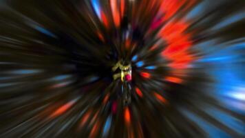 Animation Get Ready golden glitch text effect cinematic title background video