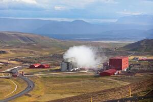 Geothermal Power Station in Iceland photo