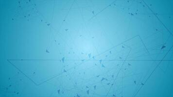 Blue polygon communication tech web design video