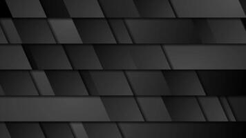 Black geometric tech abstract elements video
