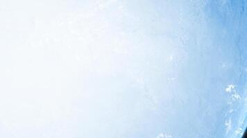 Celestial art planet with icy surface at deep space video