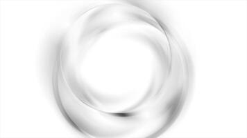Abstract grey and white wavy circles video