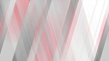 Red grey abstract tech geometric lines and stripes video