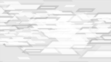 Grey and white tech geometric abstract background video