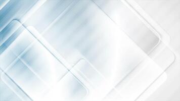 Abstract blue and grey tech glossy squares video